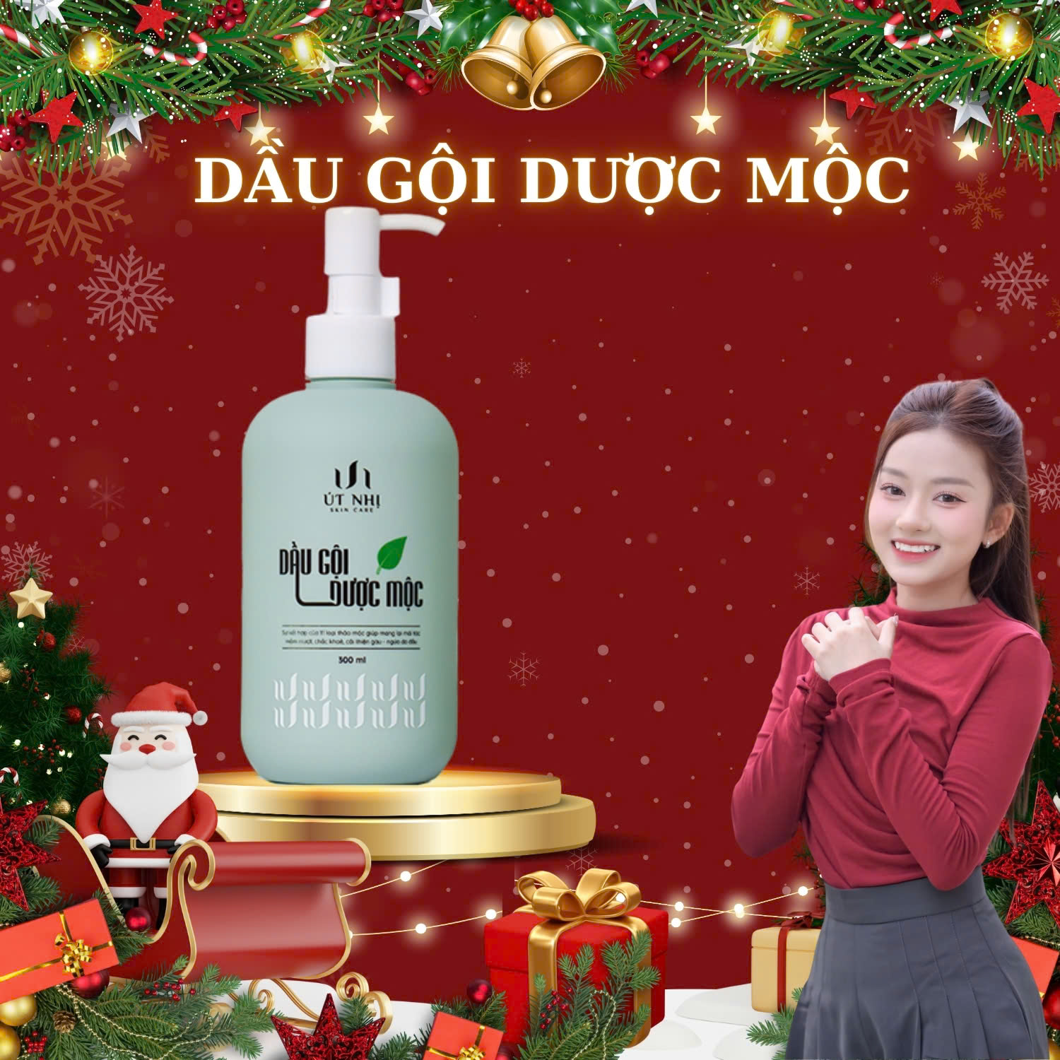 Dầu Gội Dược Mộc 300ml Dưỡng Tóc Mềm Mượt Chắc Khỏe - Cải Thiện Gàu và Ngứa Da Đầu