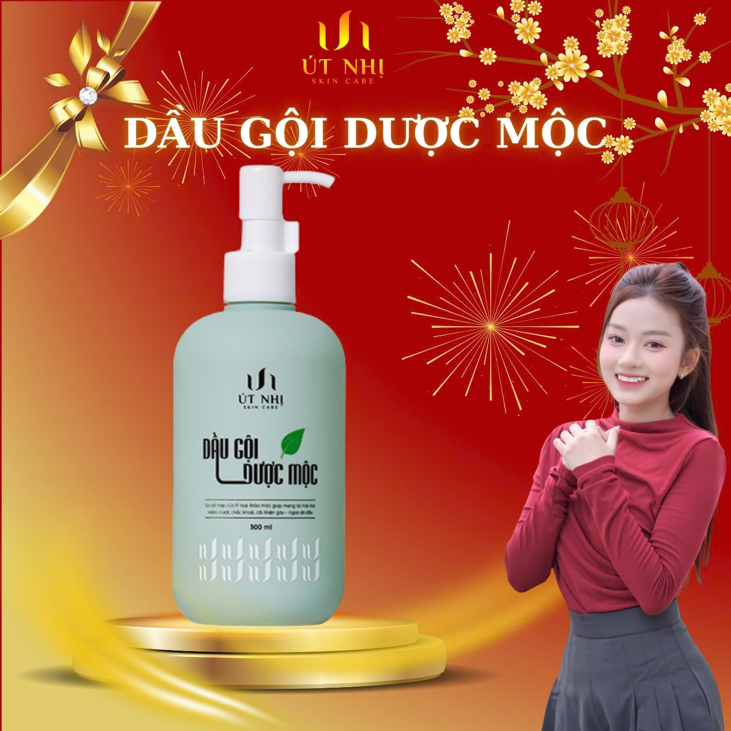 Dầu Gội Dược Mộc 300ml Dưỡng Tóc Mềm Mượt Chắc Khỏe - Cải Thiện Gàu và Ngứa Da Đầu